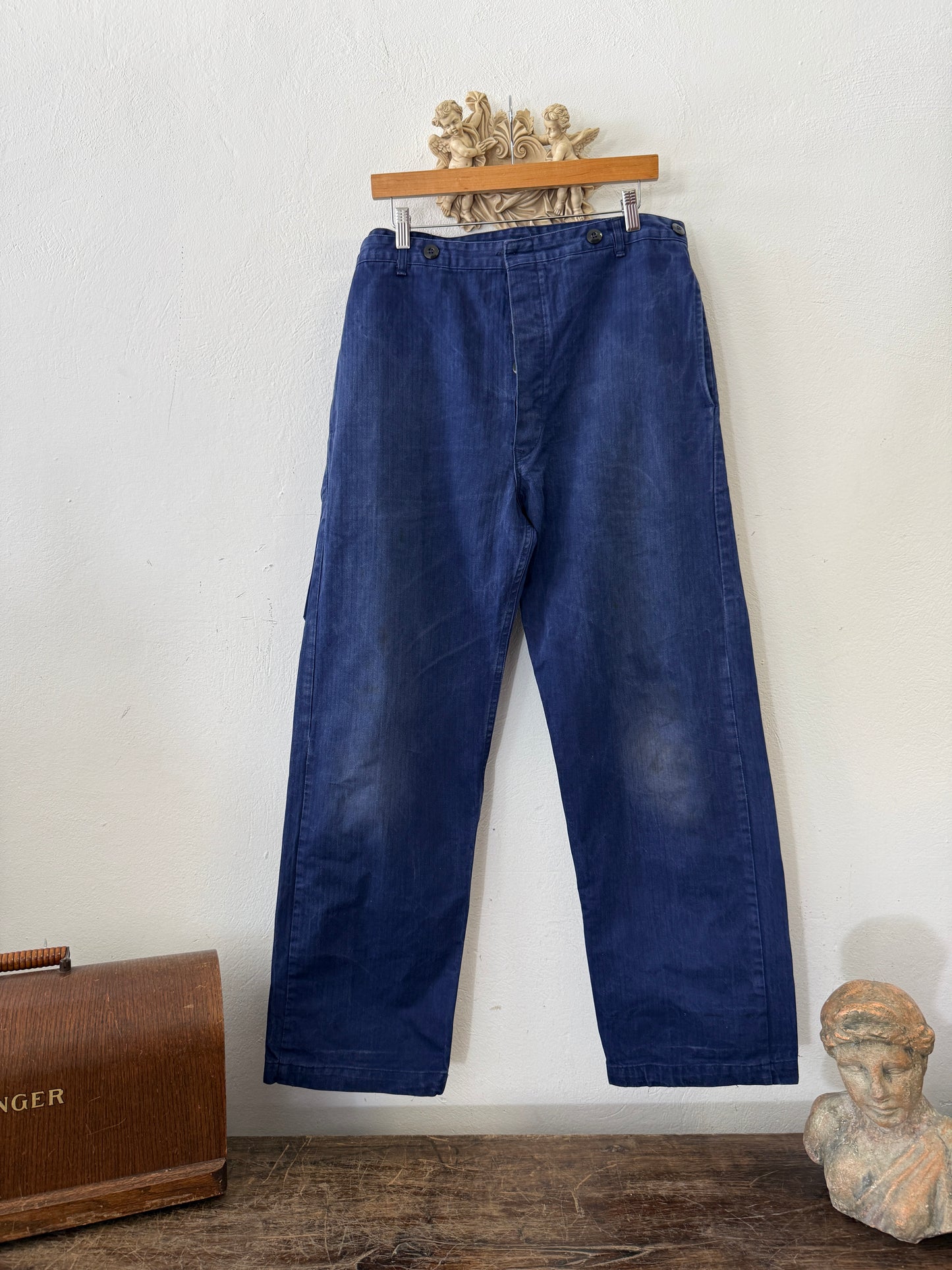 Vintage German Army Work Pants HBT “W36”