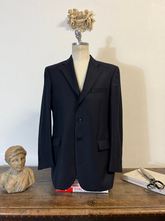 Vintage Wool Blazer Blu Navy “L”