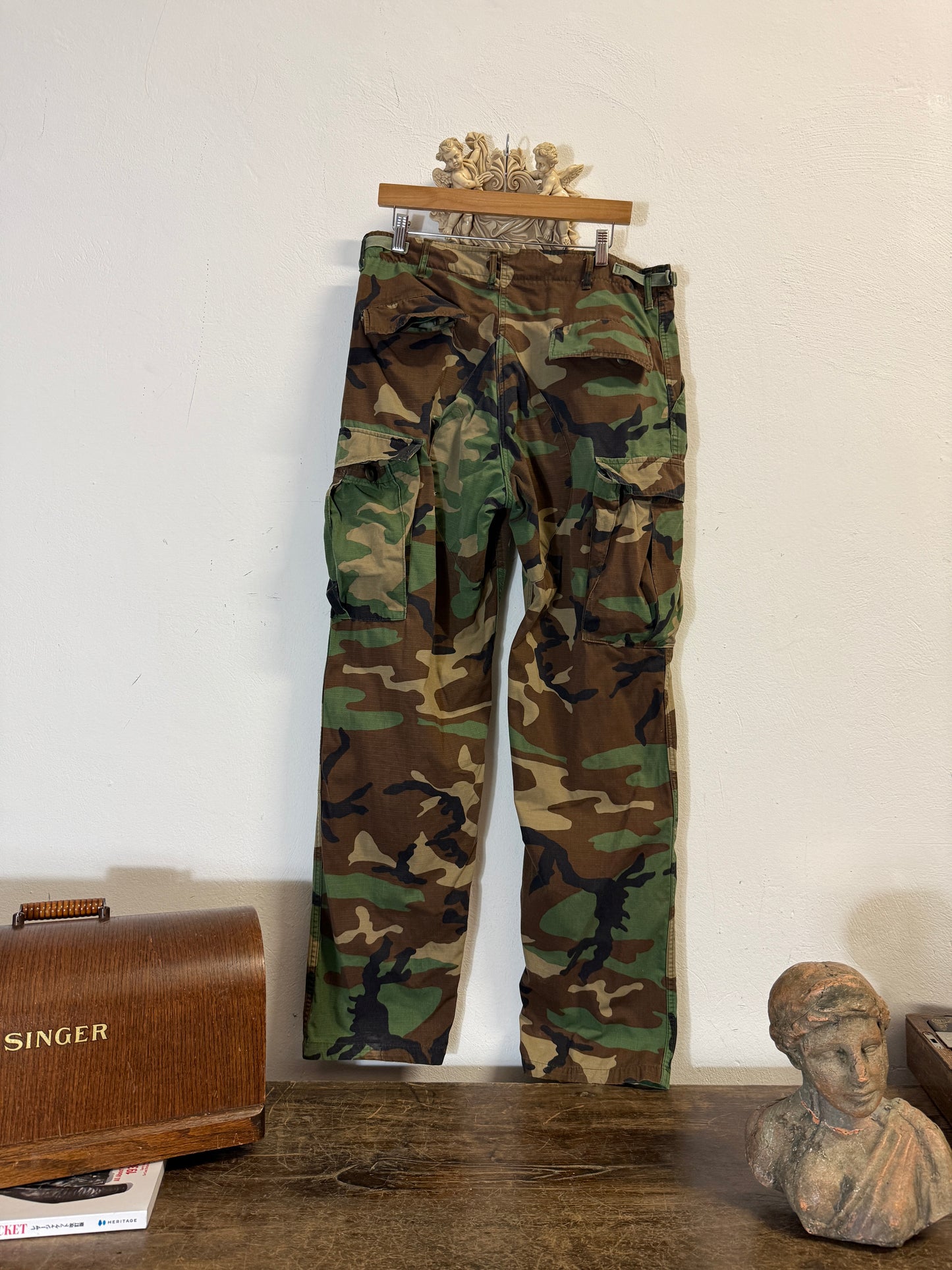 Vintage Woodland Camo Cargo Pants Us Army Rip Stop “W34”