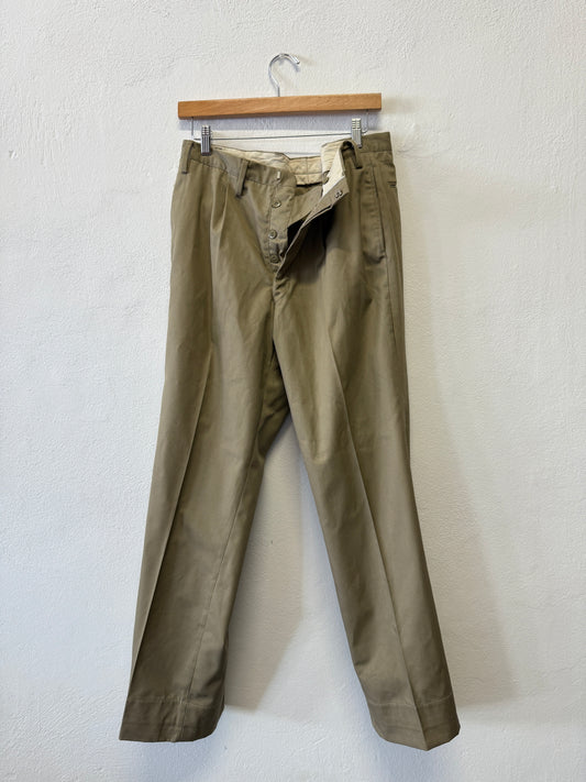 Vintage 70’s Italian Army Chino Pants “W33”