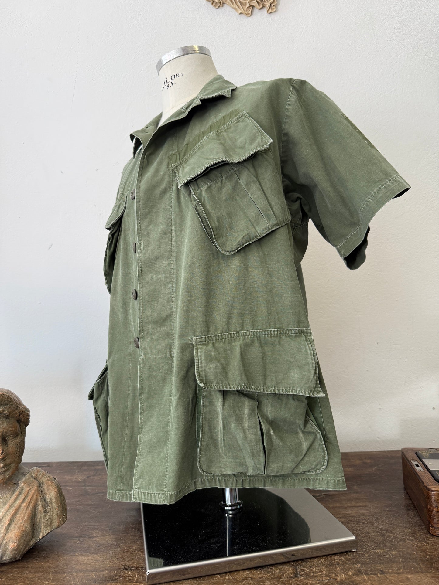 Vintage 60’s Jungle Jacket Popeline Us Army “L”
