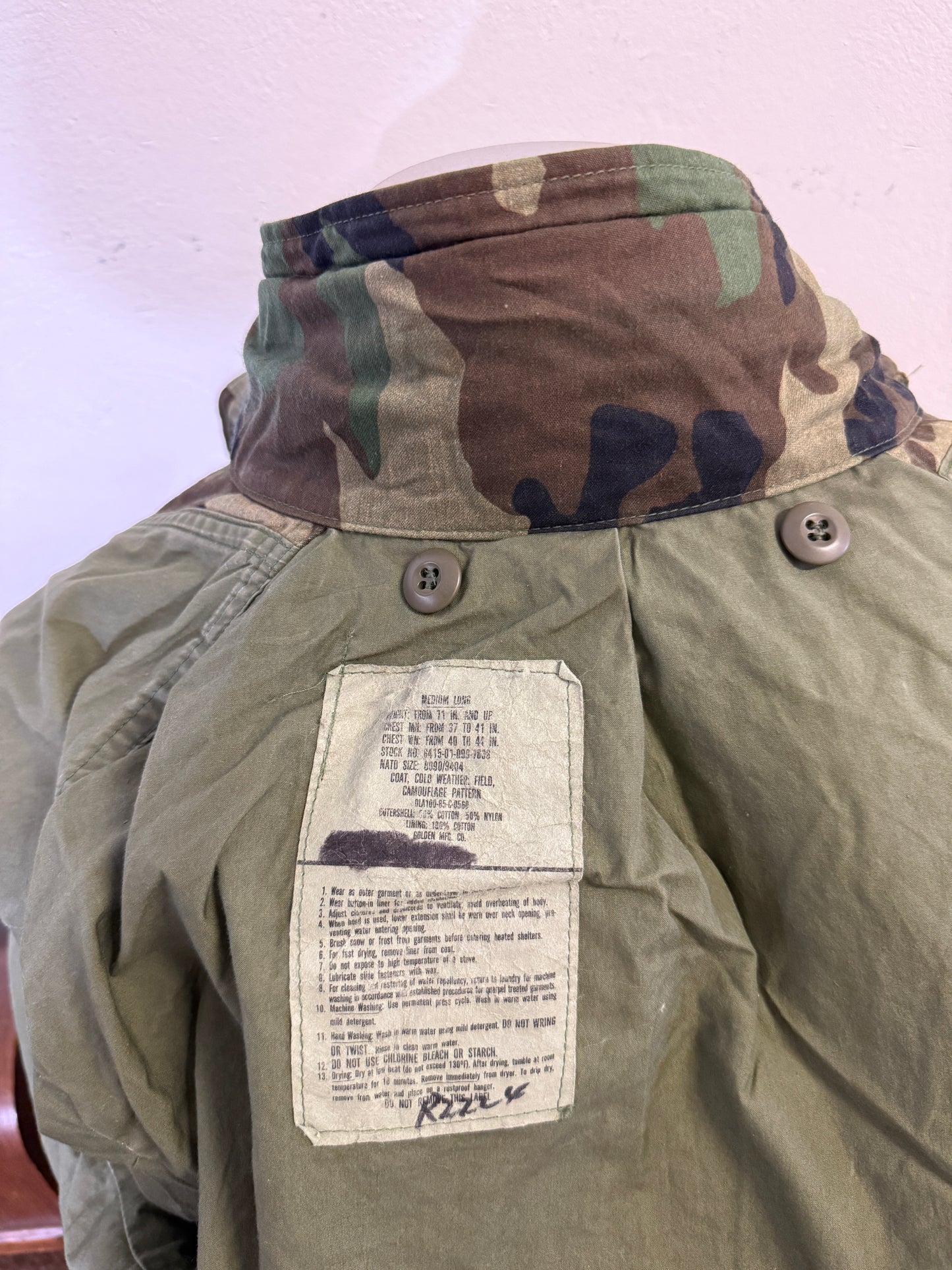 Vintage Woodland Field Jacket M65 Us Army “L/XL”