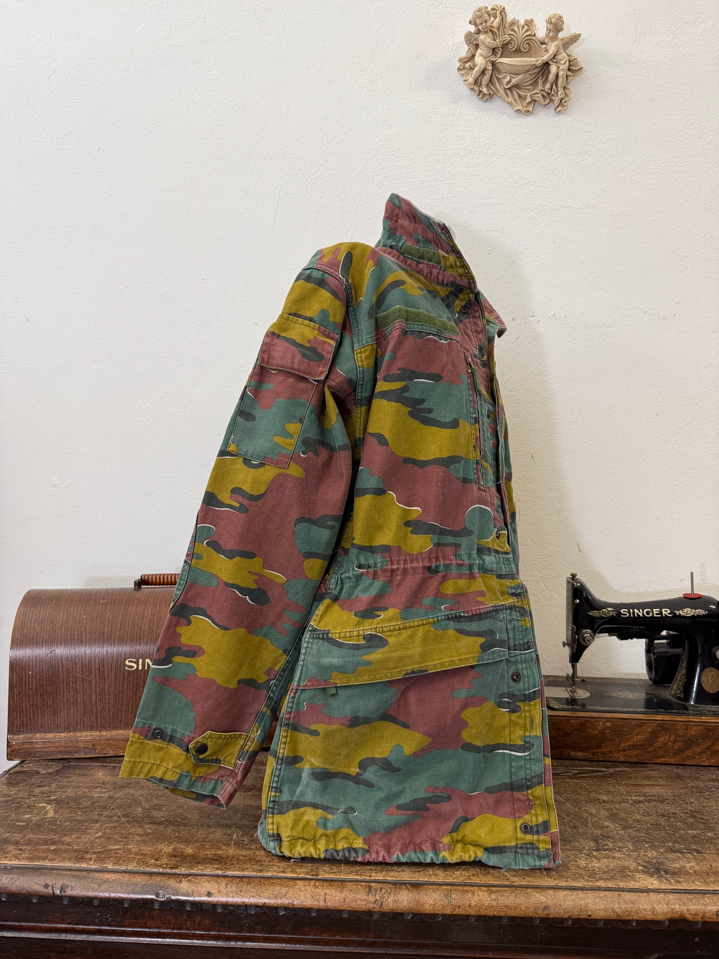 Vintage Belgian Army Camo Jacket “XL”