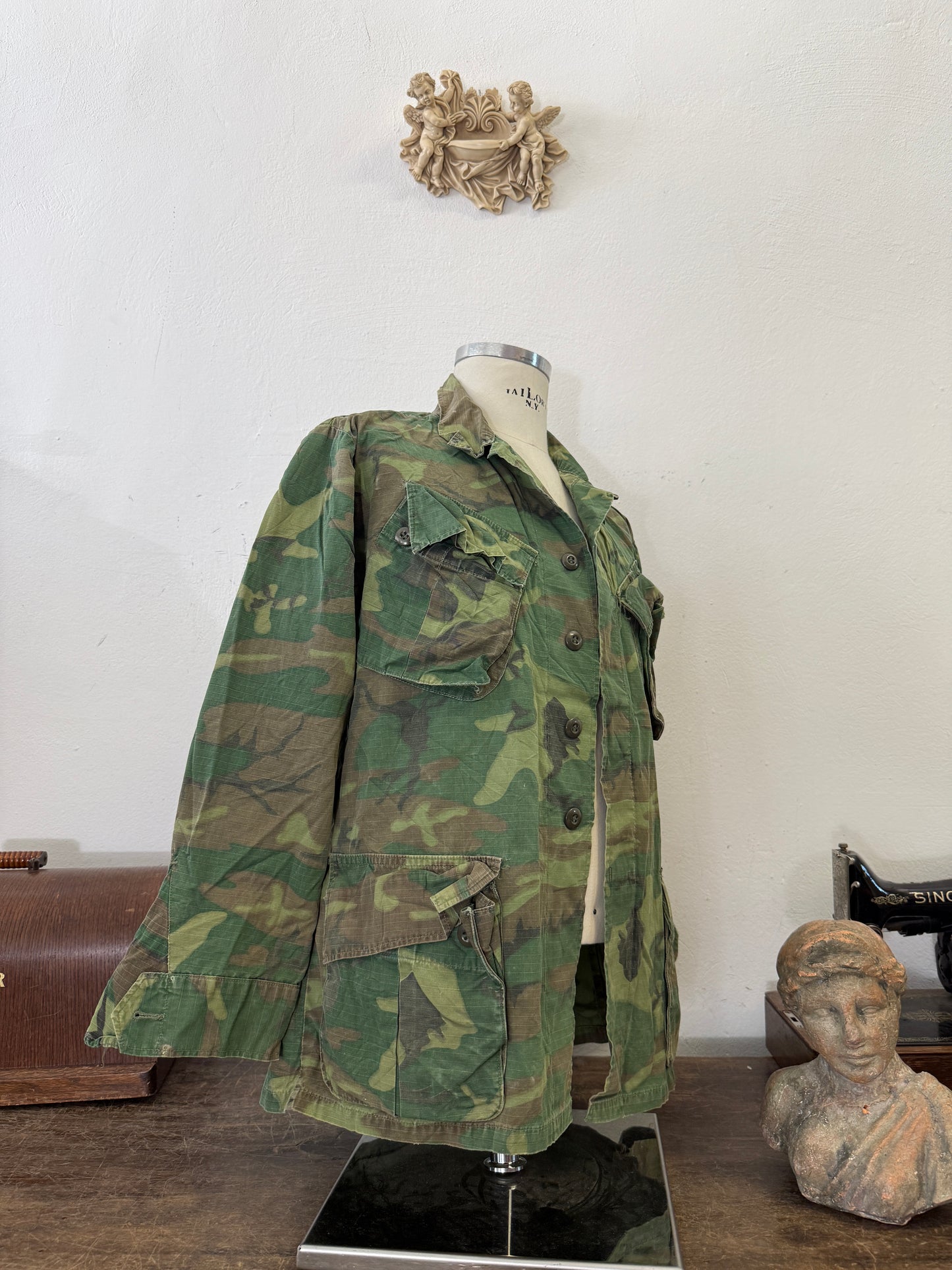 Vintage 60’s Ripstop Jungle Jacket ERDL Us Army “M/L”