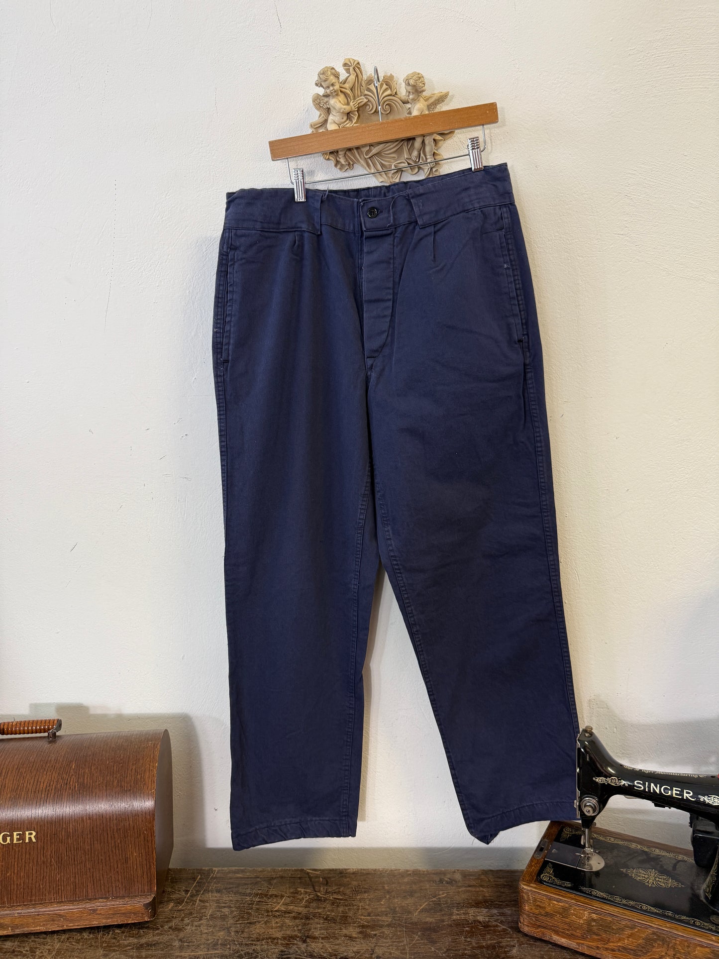 Vintage 80’s Italian Navy Pants “W35”