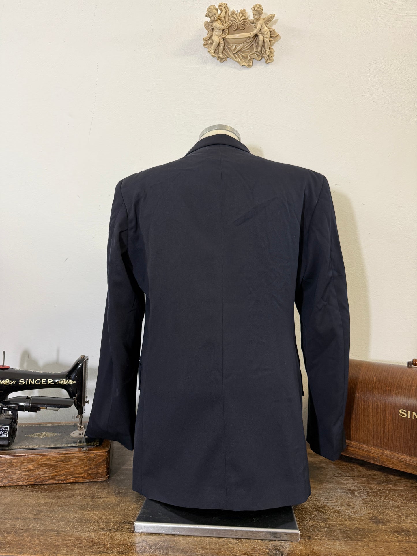 00’s Italian Navy Double Breasted Jacket “XL”