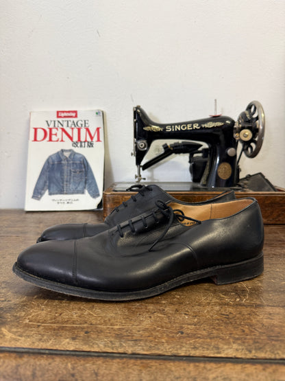 Used Church’s Men’s Black Leather Oxford Shoes – Made in England – UK Size 10