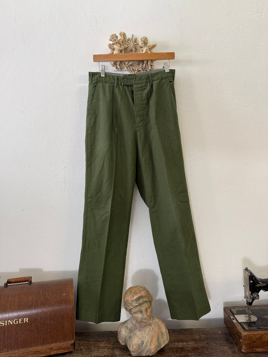 Vintage Swedish Army Fatigue Pants “W30”