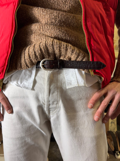 Brown Leather Belt - Mancini 1979 x Mister Archive®