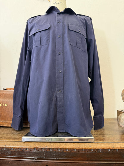 Vintage Italian Navy Shirt “XL”