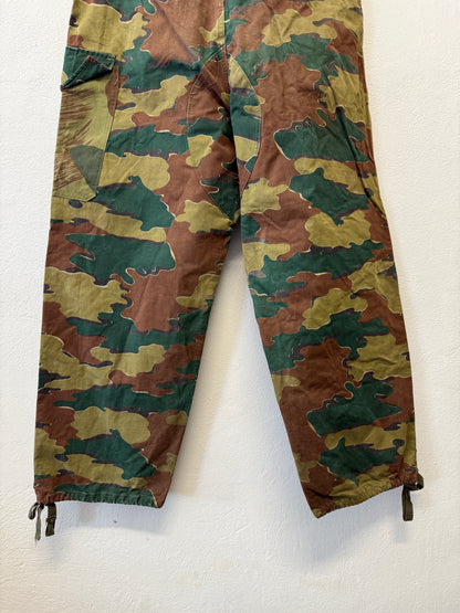 Vintage 1950s Belgian Army Camo Paratrooper Pants “W35”