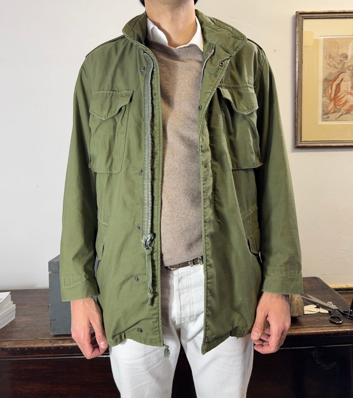 Vintage Field Jacket M65 Us Army First Pattern “L/XL”