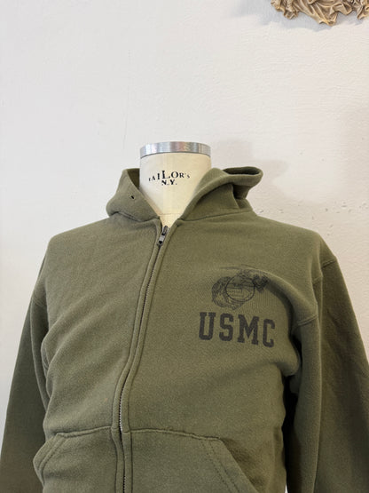 Vintage USMC Full-Zip Hoodie “S”