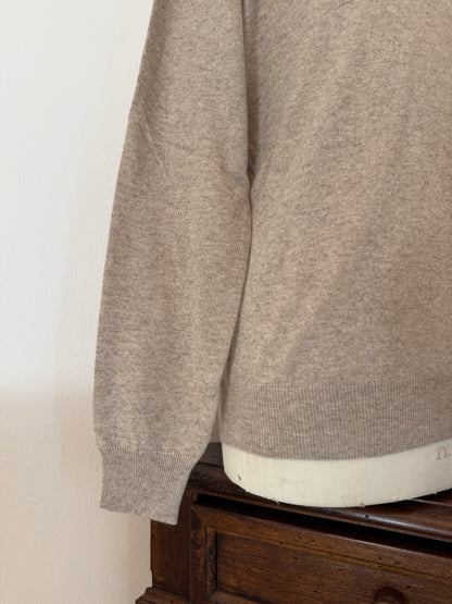 Essential Beige Sweater - Made in Italy