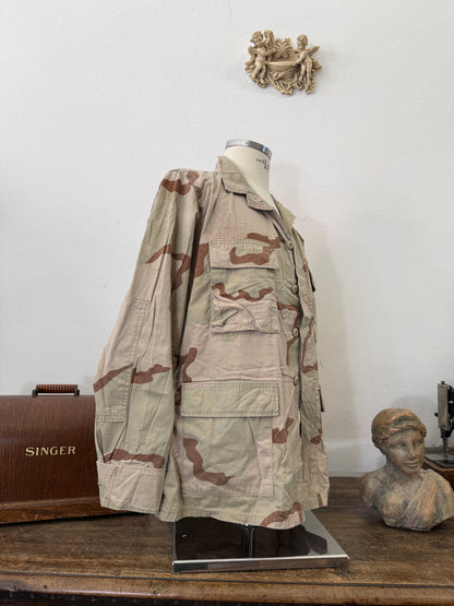 Vintage BDU Camo Jacket Ripstop US Army – L
