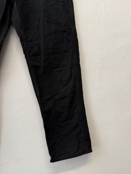 Vintage Carhartt B111 Black Lined Carpenter Jeans Made in Mexico  “W34 L34”