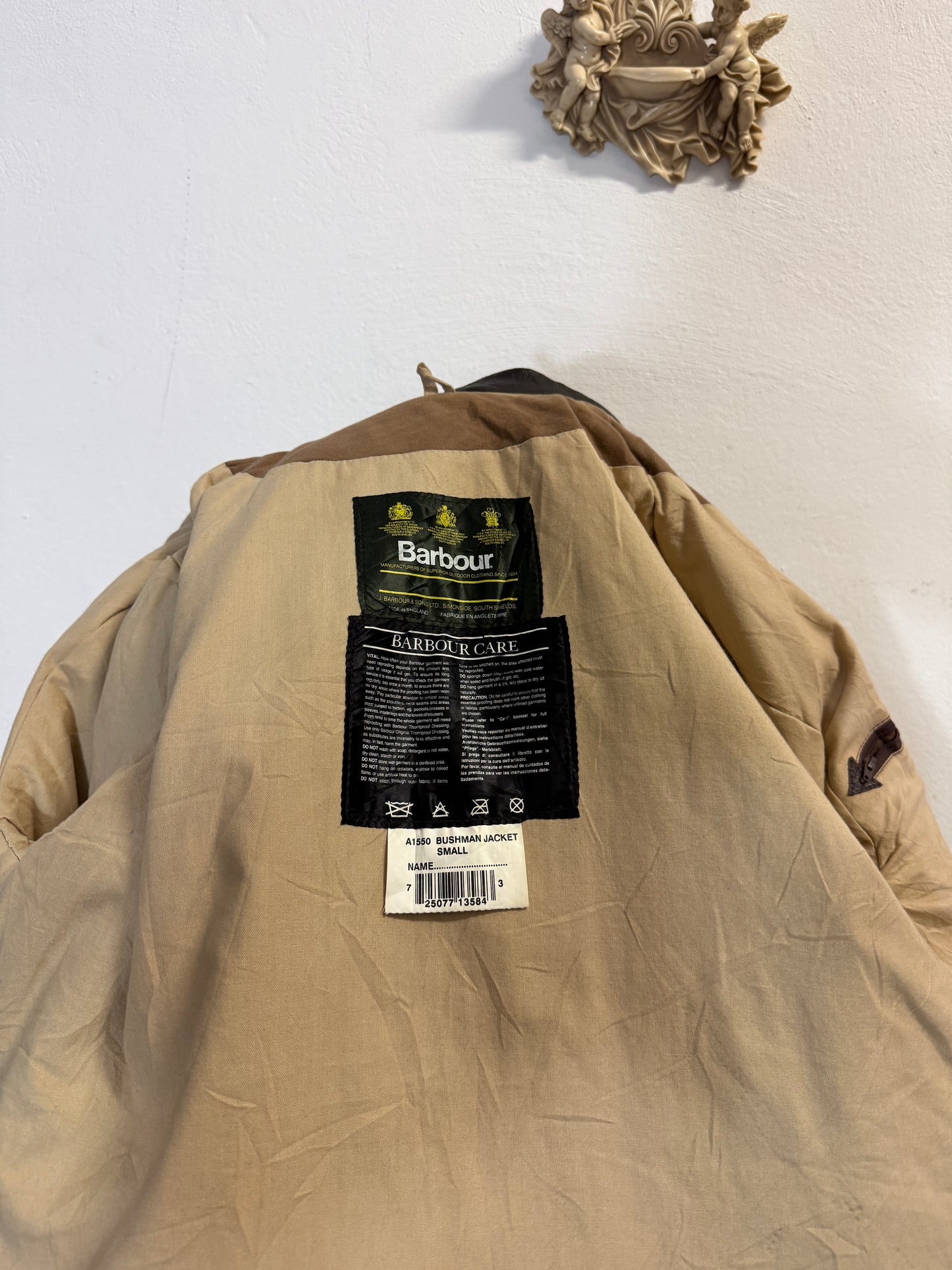 Vintage Barbour Bushman Jacket  “S”