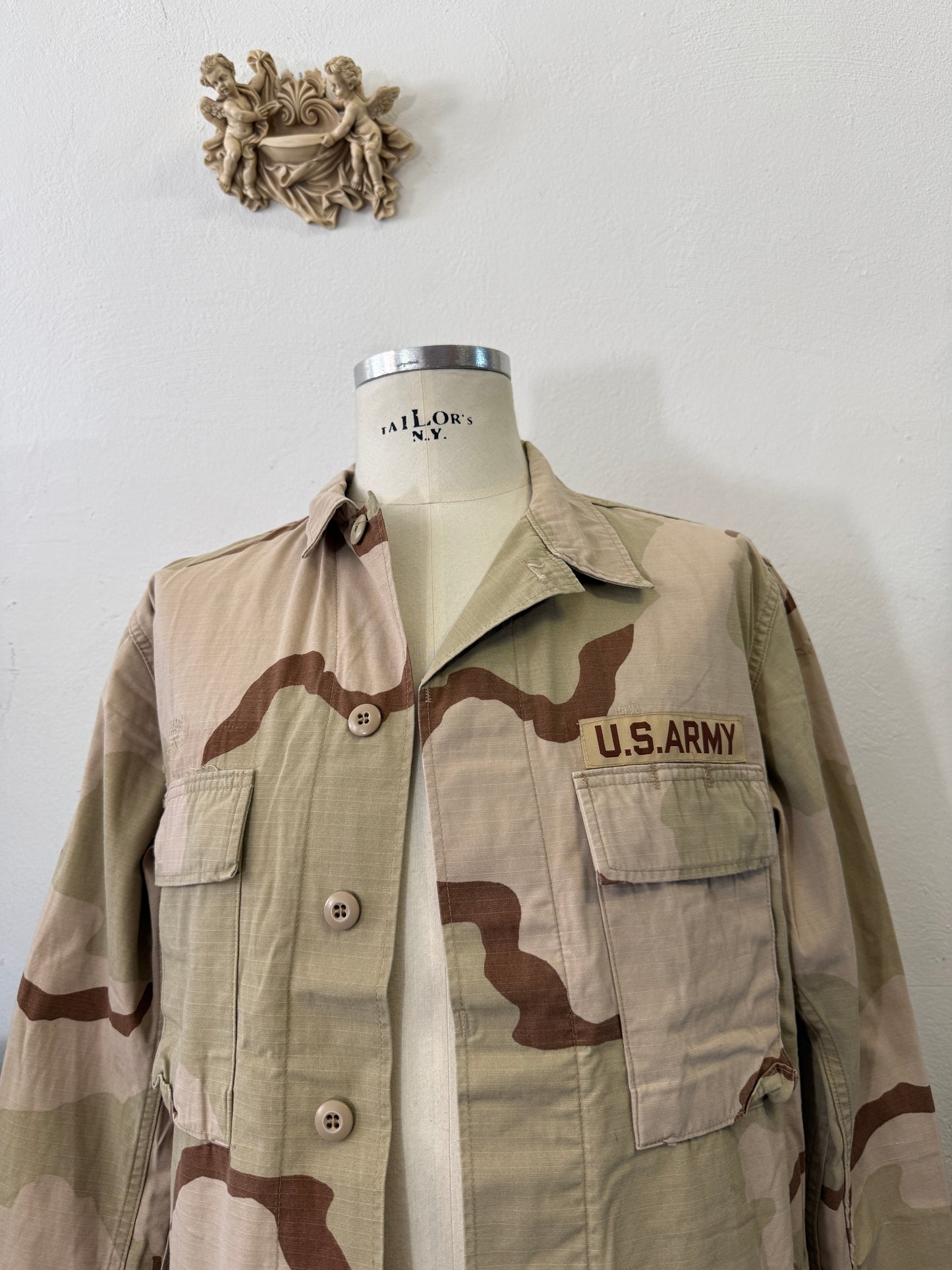 Vintage BDU Camo Jacket Ripstop US Army – L/XL