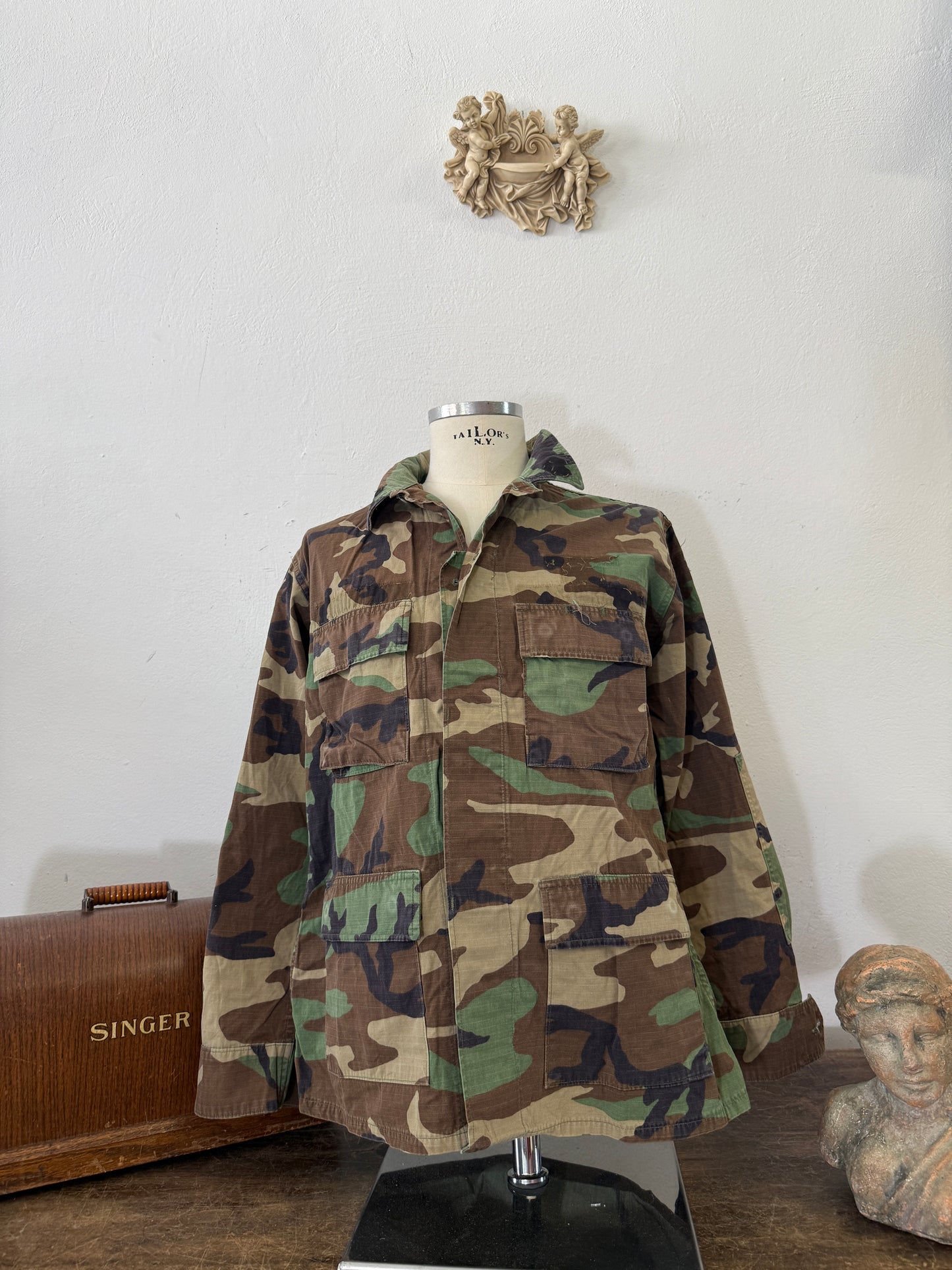 Vintage Ripstop Woodland Us Army Jacket “L”