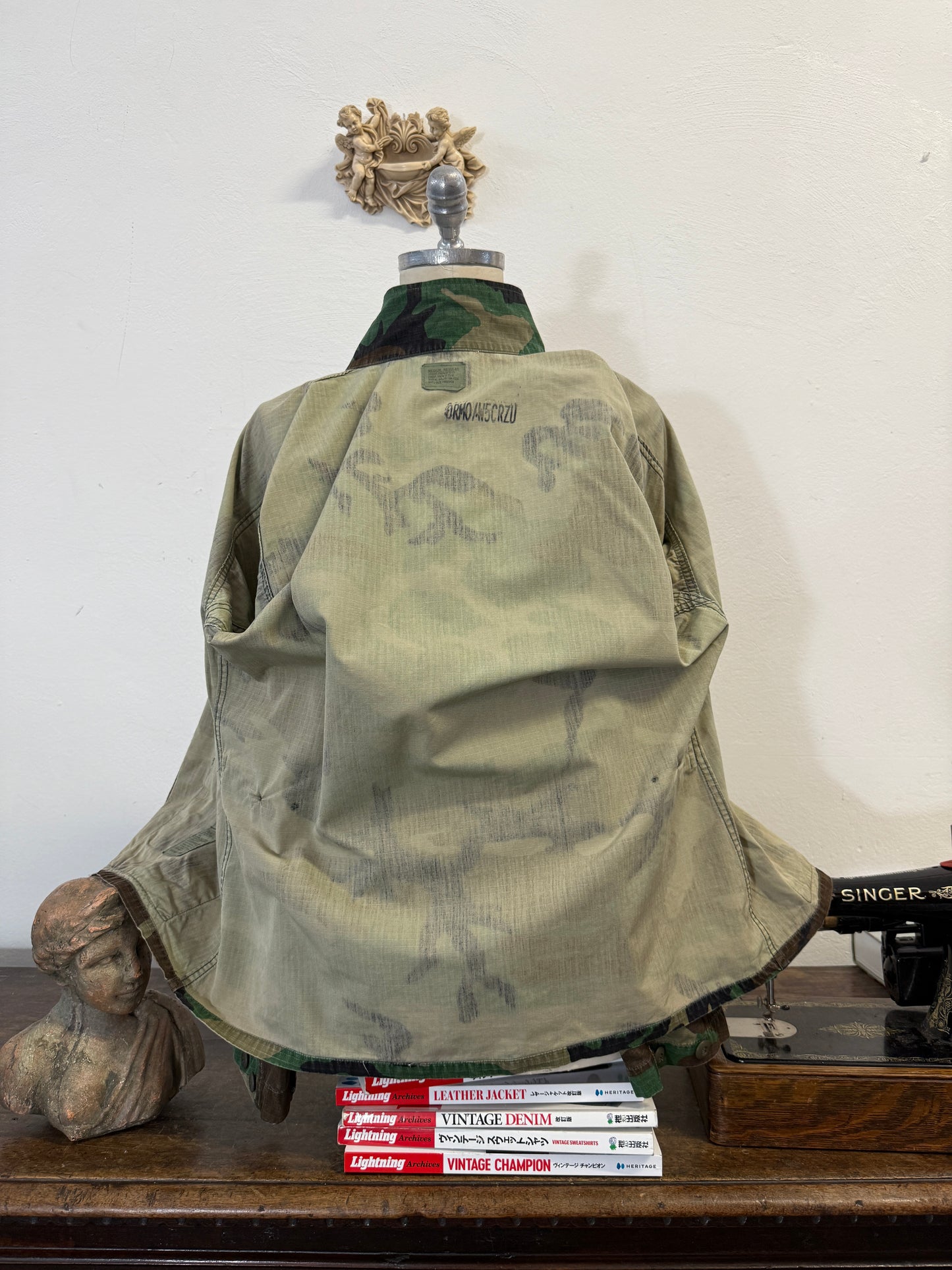 Vintage Woodland Jacket Rip StopUs Army “L”
