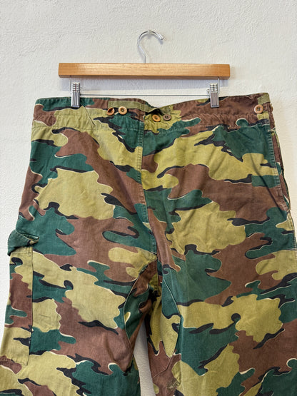 Vintage 1950s Belgian Army Camo Paratrooper Pants “W38”