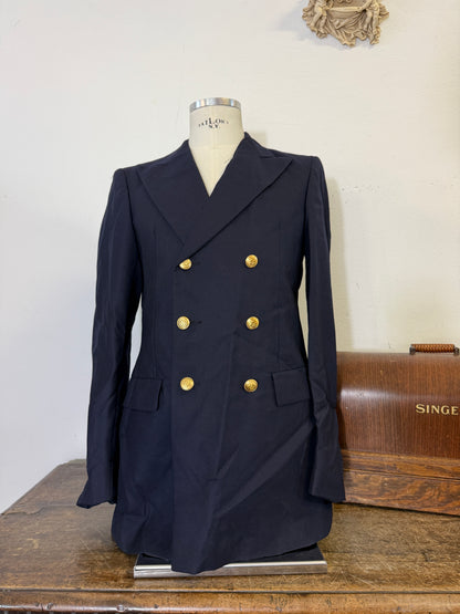 Vintage 00’s Italian Navy Double Breasted Jacket “M”