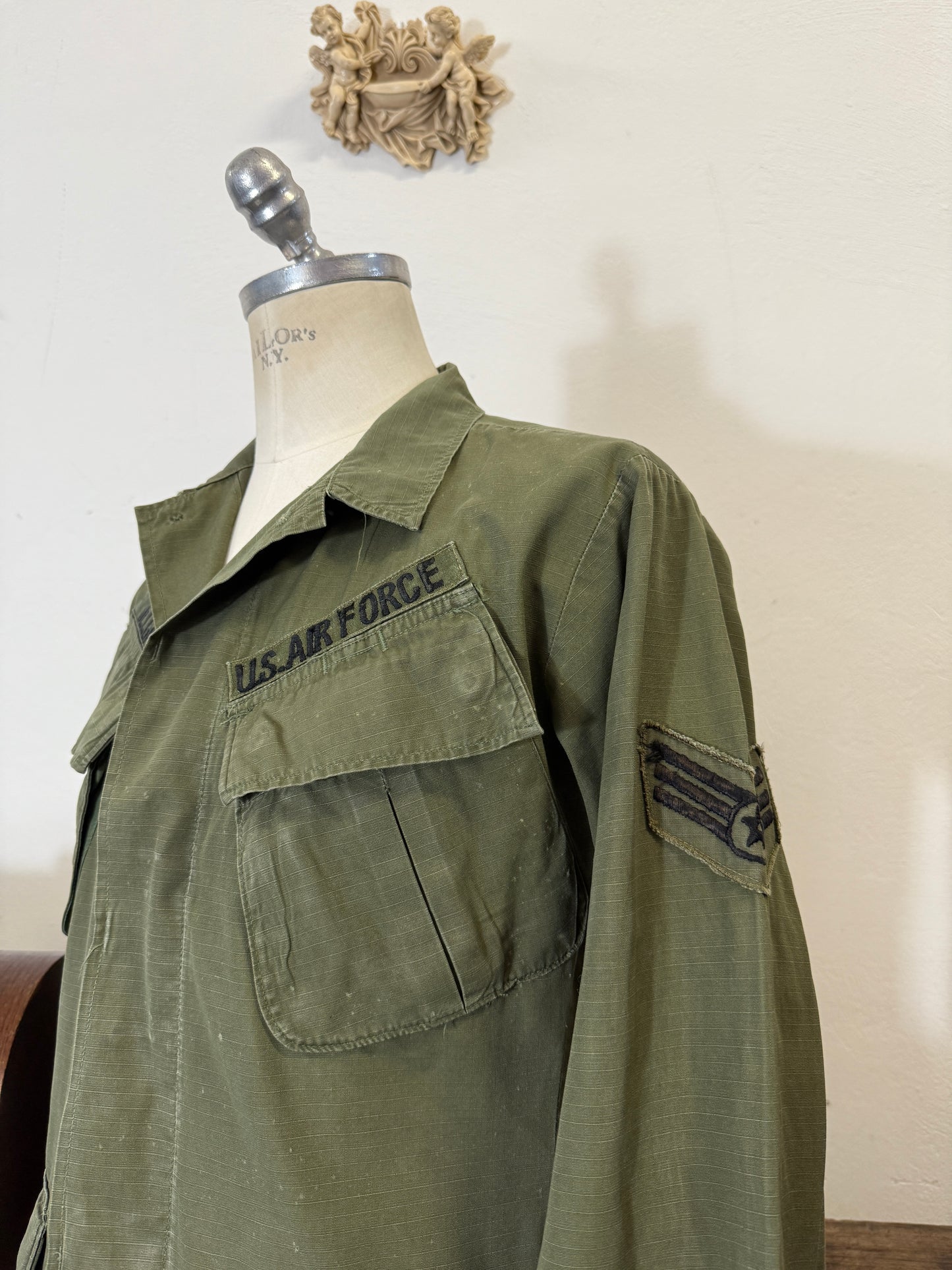 Vintage Rip Stop Jungle Jacket U.S. AIR FORCE “S”