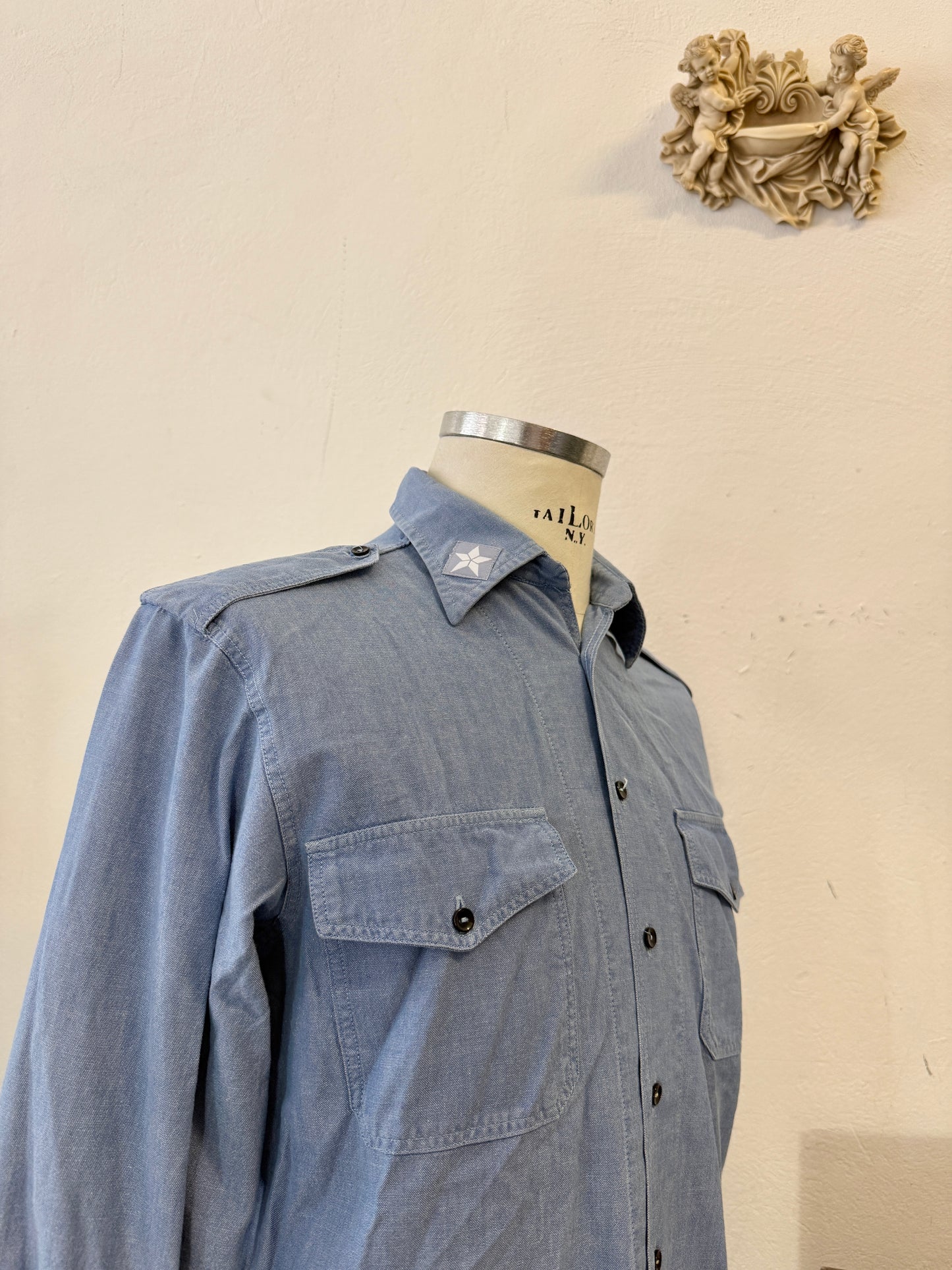 Vintage 90’s Italian Navy Shirt “M”