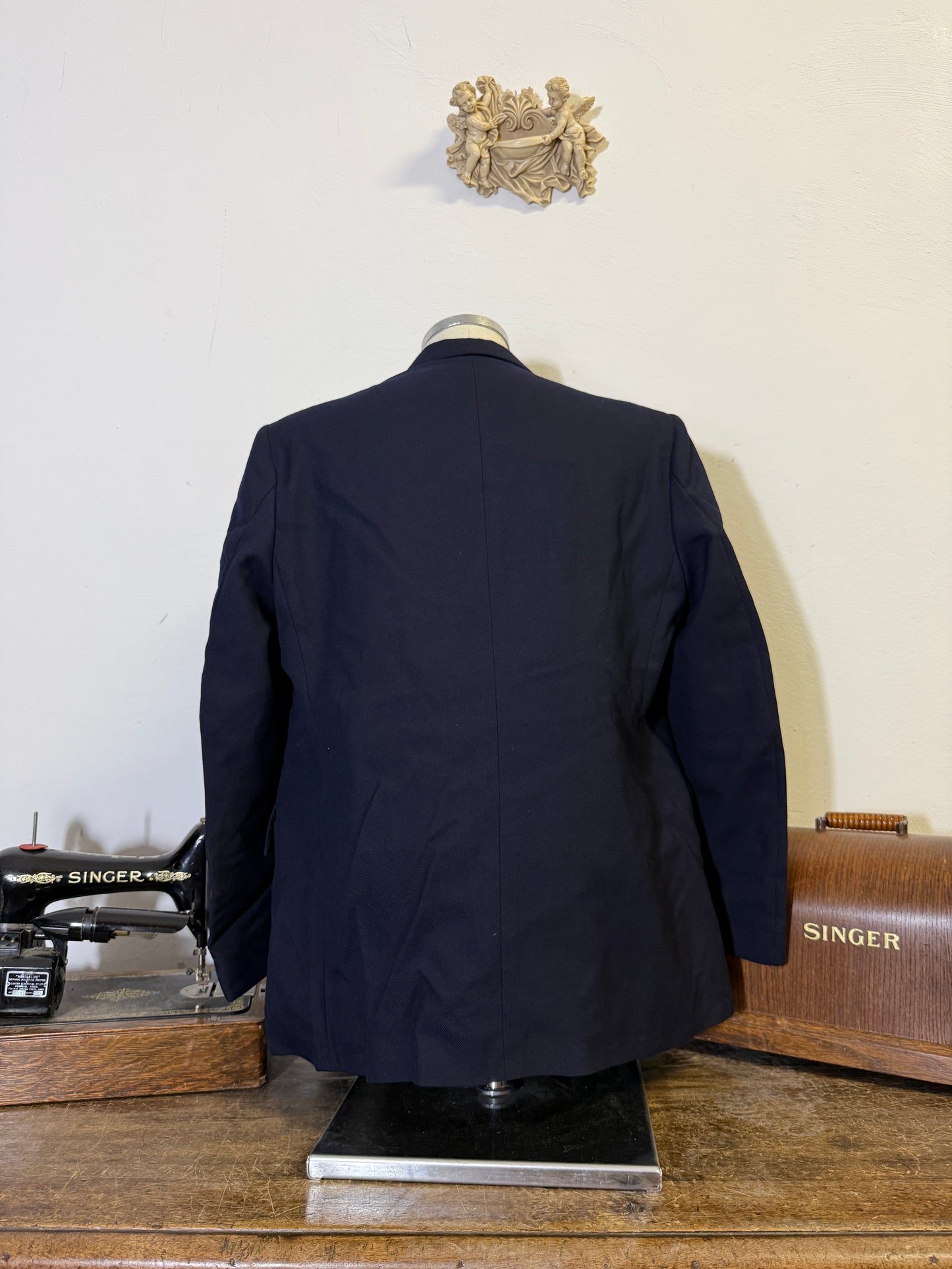 Vintage 00’s Italian Navy Double Breasted Jacket “L”