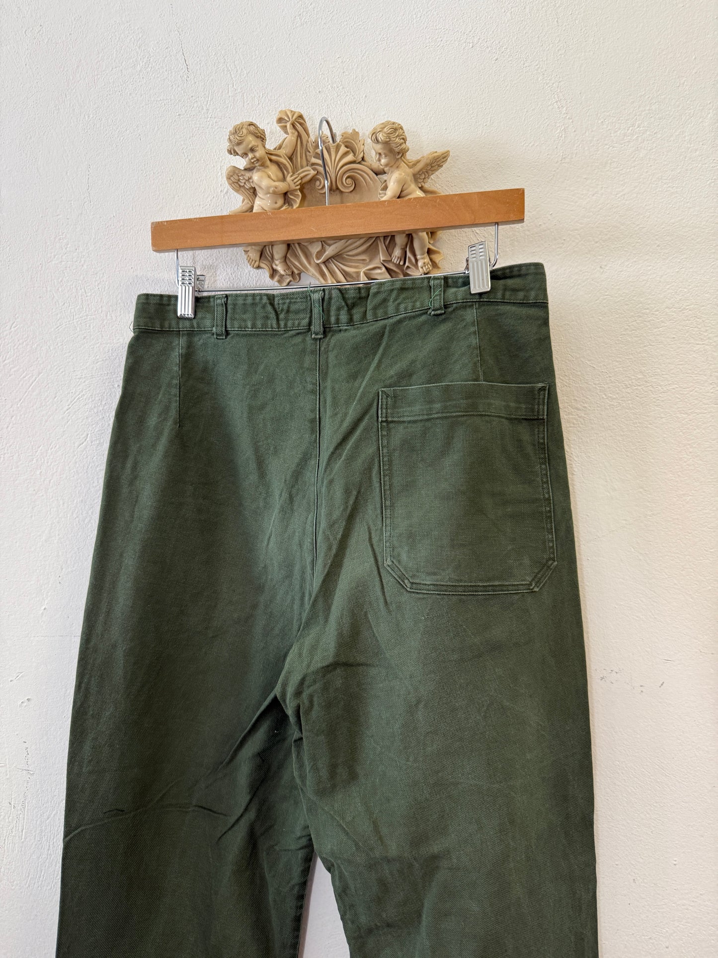 Vintage Swedish Army Fatigue Pants “W32”