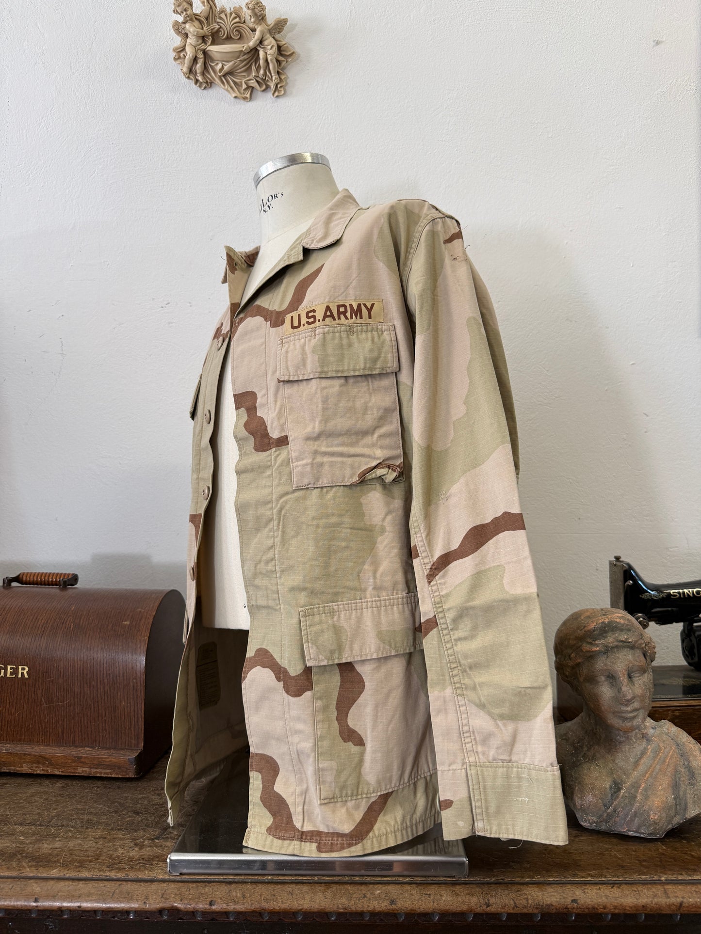 Vintage BDU Camo Jacket Ripstop US Army – L/XL