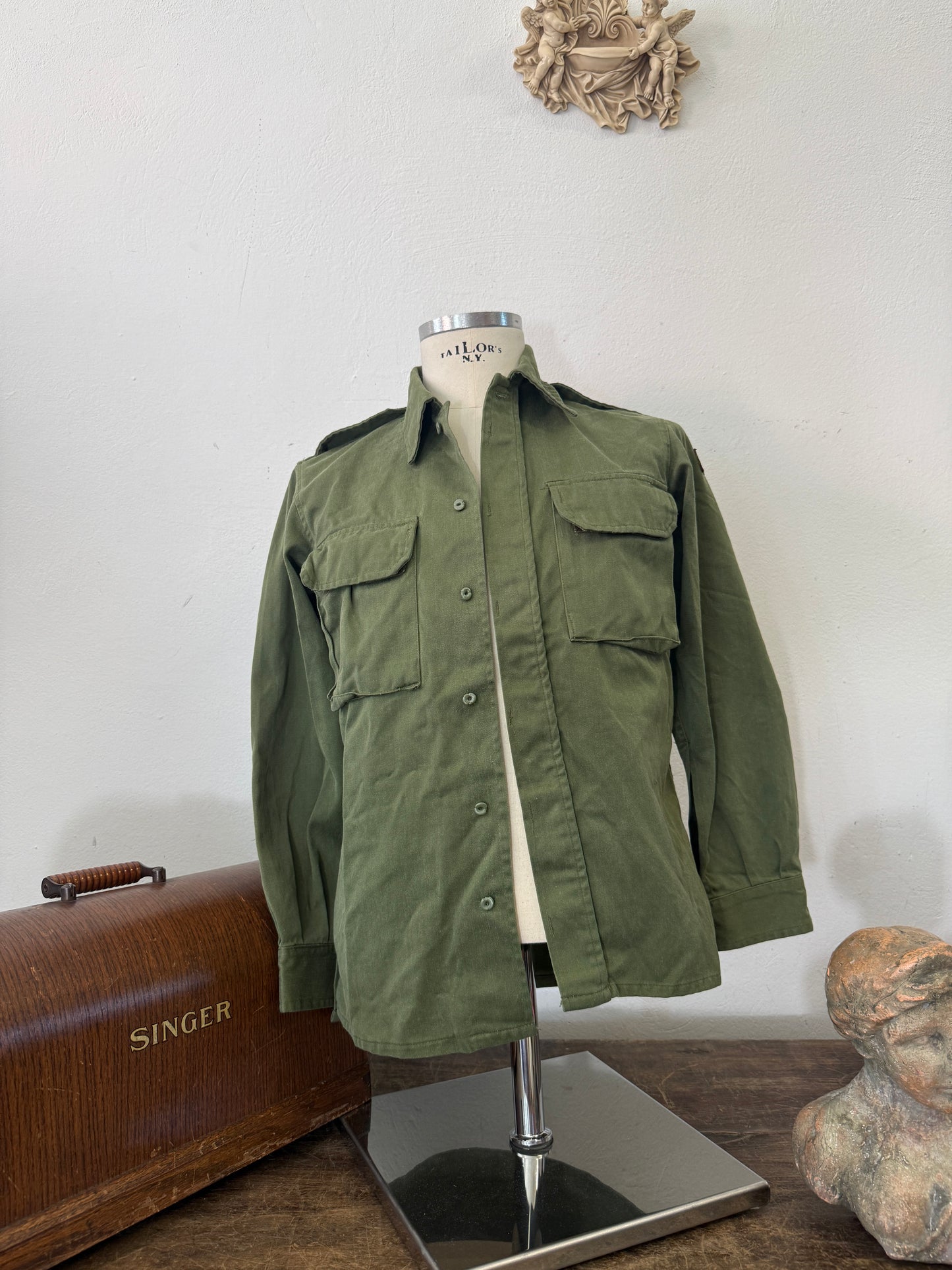 Vintage Spanish Army Shirt “XS”