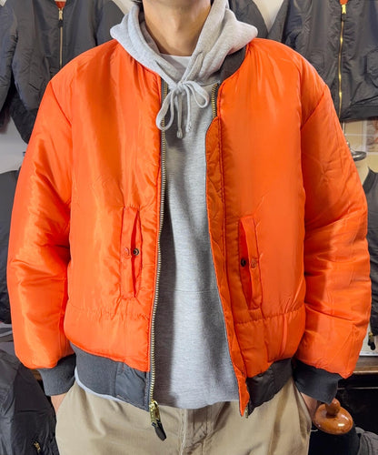 Grey Bomber Jacket MA1