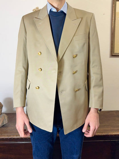 Vintage German Navy Double Breasted Jacket “L/XL”