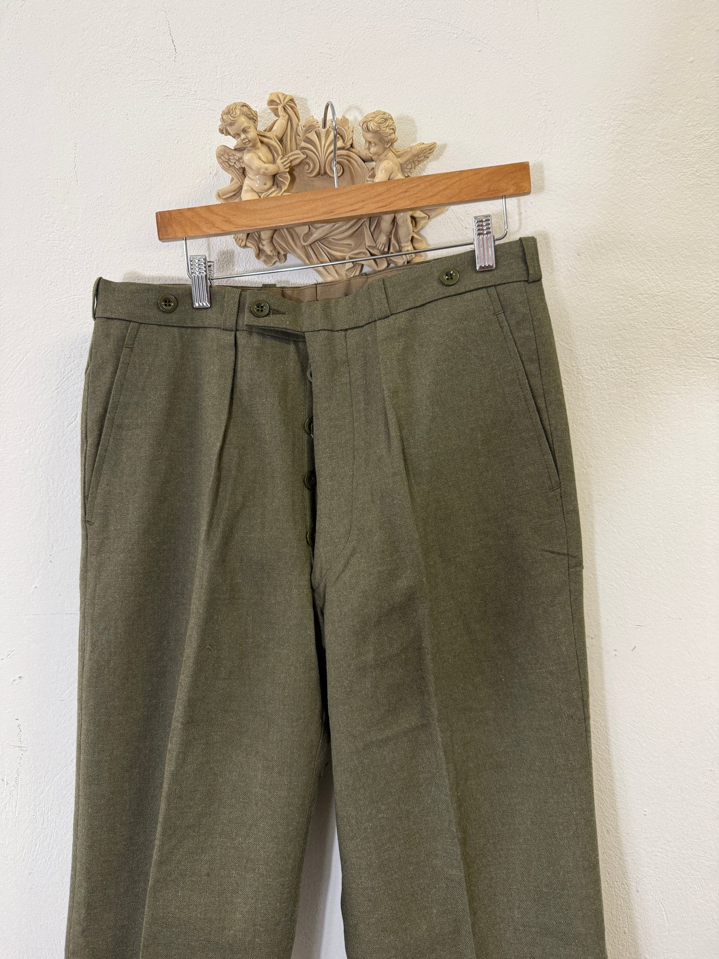 Vintage 70’s Belgian Army Wool Pants “W34”