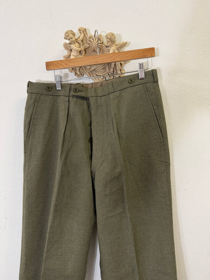 Vintage 70’s Belgian Army Wool Pants “W34”