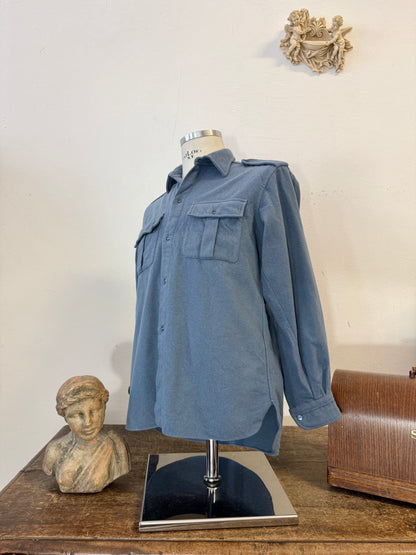 Vintage 60’s Italian Air Force Flannel Shirt “S/M”