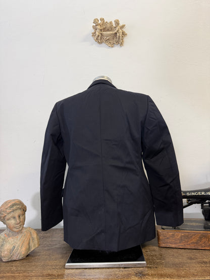 Vintage Italian Navy Double Breasted Jacket “M”