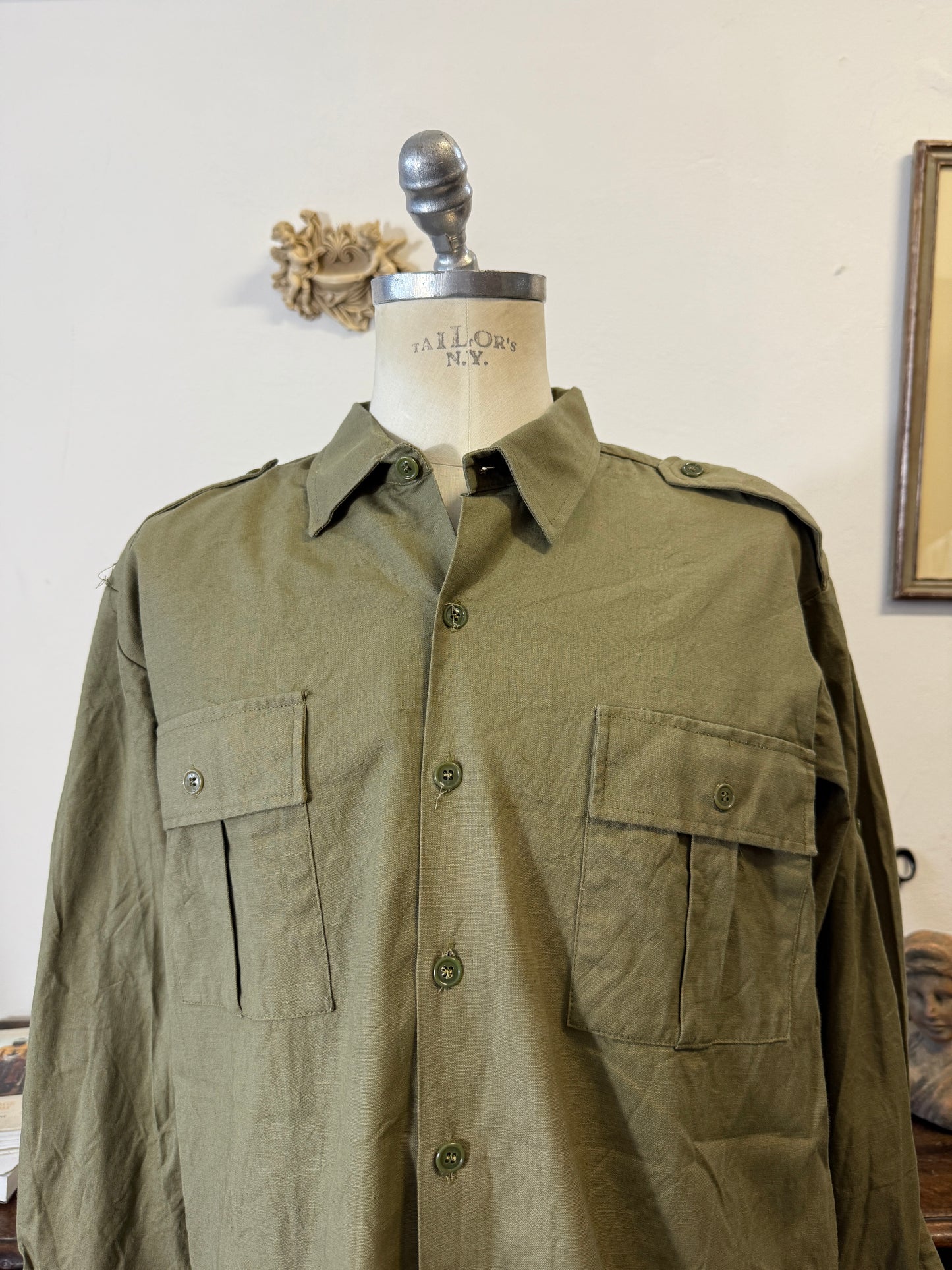 Vintage Romanian Army Shirt “XL”
