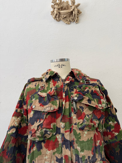 Vintage Swiss Army Camo Jacket M70 “XL”