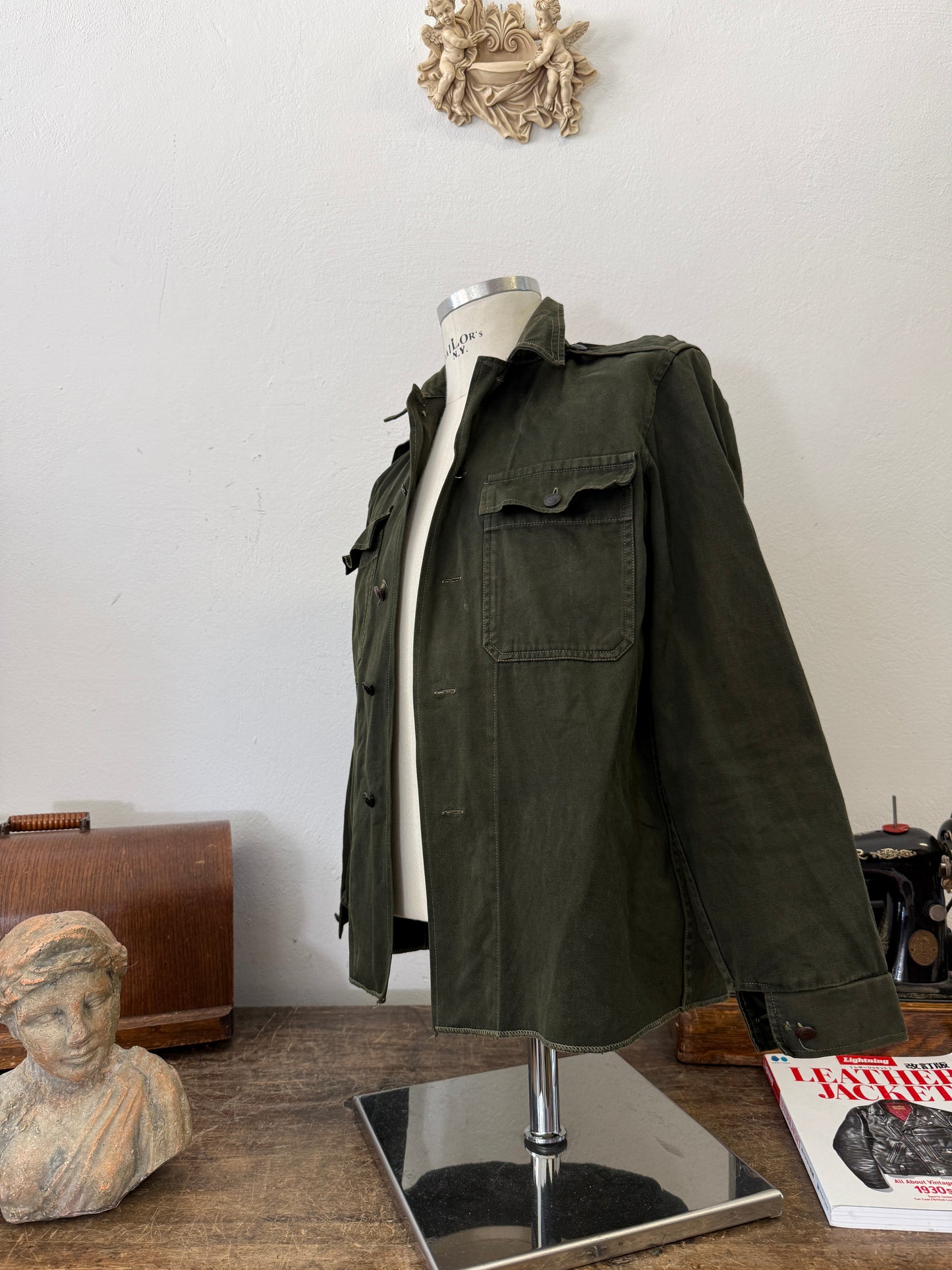 Vintage 80’s Faded Hungarian Army Shirt “S”