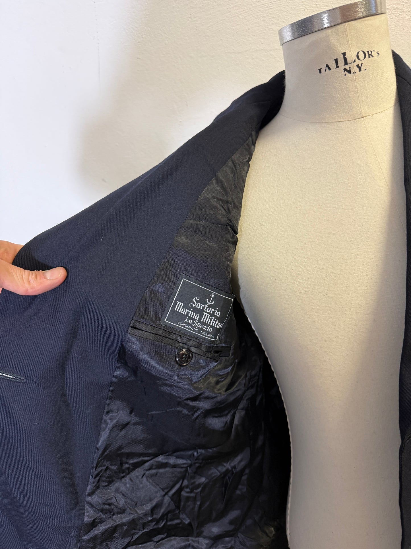 Vintage 00’s Italian Navy Double Breasted Jacket “M/L”