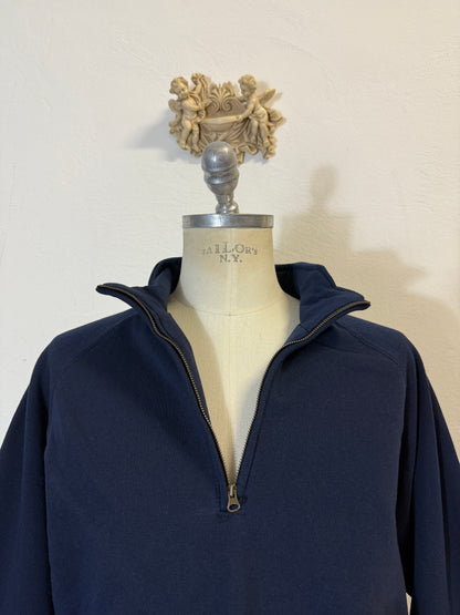 Blue Half Zip Sweatshirt