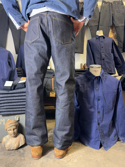 Selvedge Deep Indigo Raw Denim Pants Made in Italy - Mister Archive®
