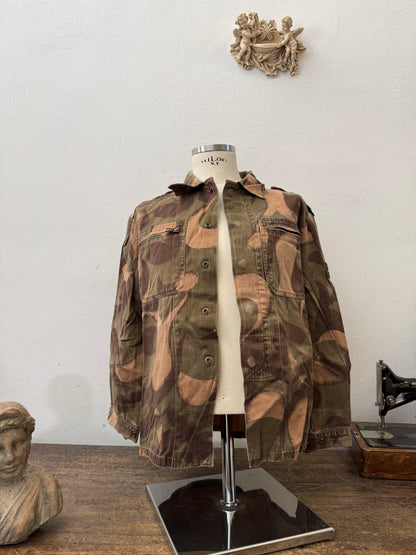 Vintage Distressed Hungarian Army Camo Jacket “M”