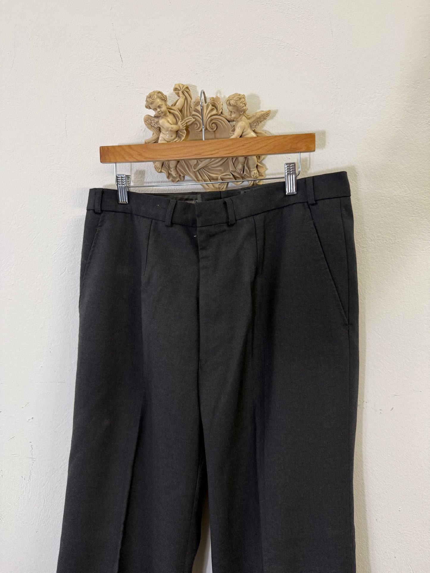 Vintage Grey German Army Wool Pants “W35”