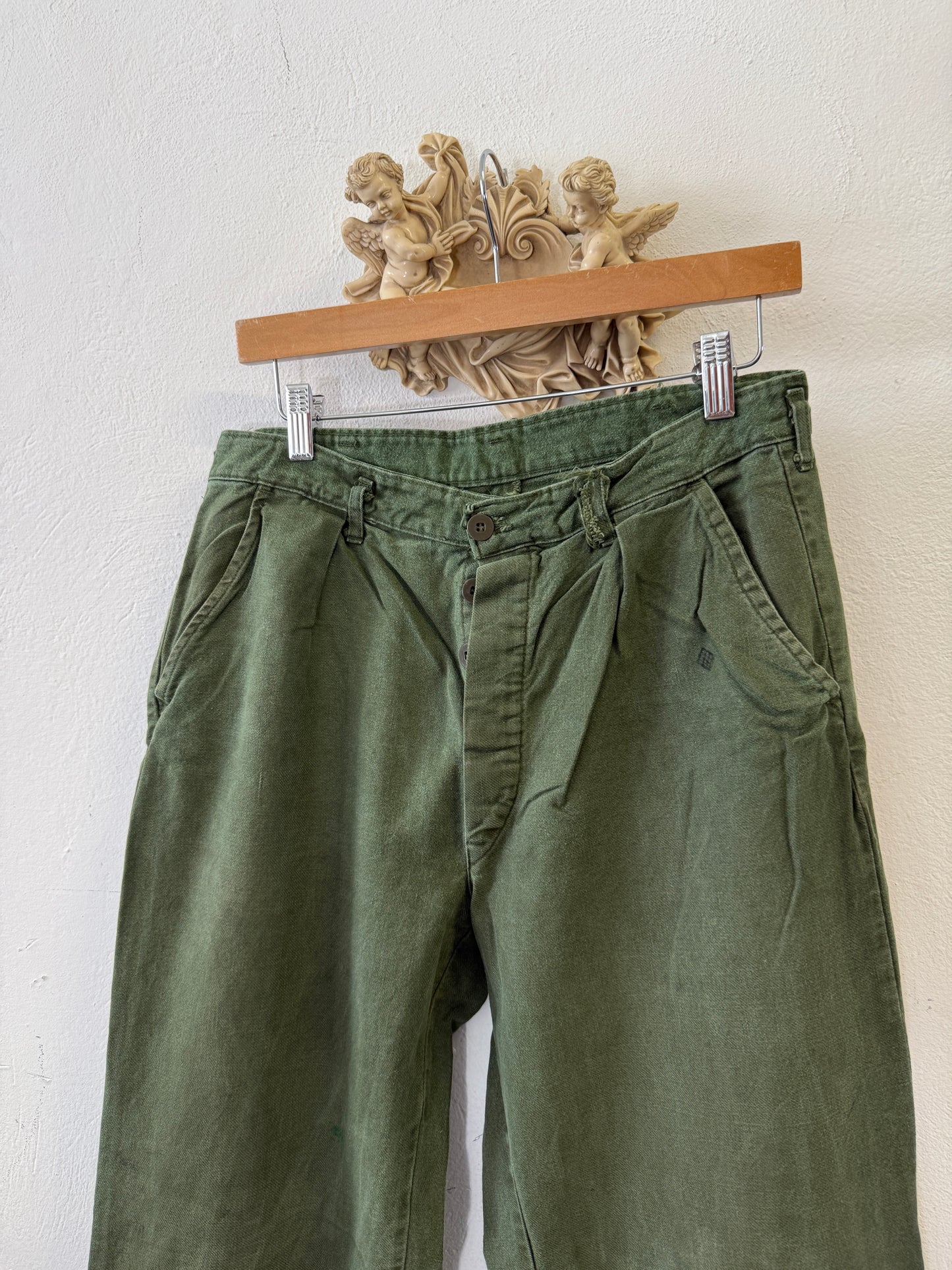 Vintage Swedish Army Fatigue Pants “W32”