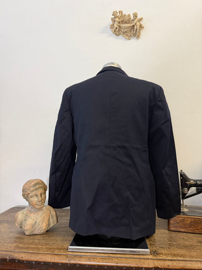 Vintage Italian Navy Double Breasted Jacket “L”