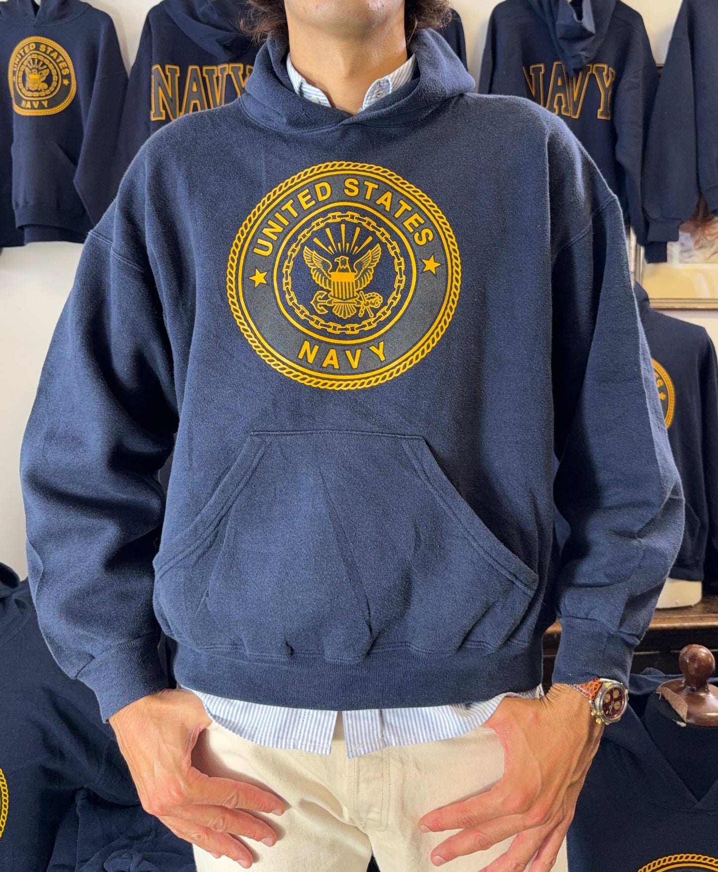 Vintage 1990s US Navy Hoodie - Made in USA