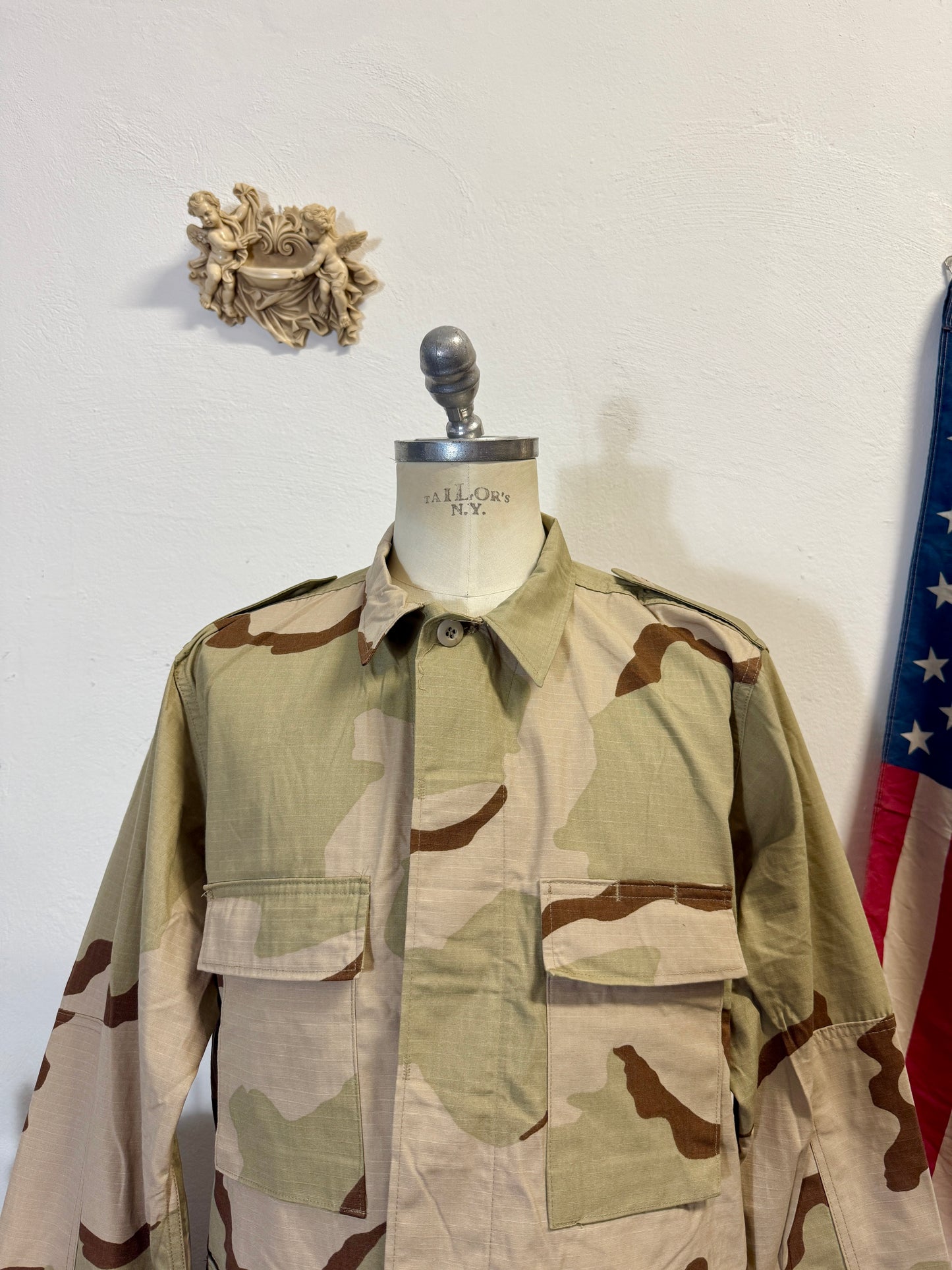Deadstock BDU Camo Jacket Rip Stop US Army “L/XL”